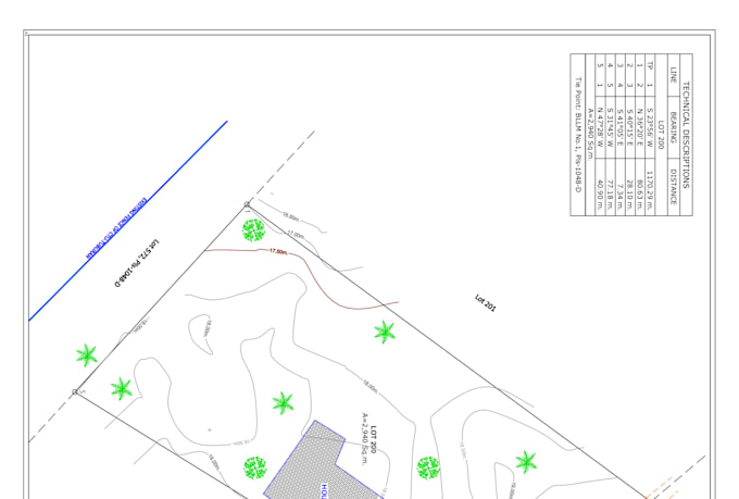 create land survey plotting plans, subdivision maps, and 2d autocad drawings